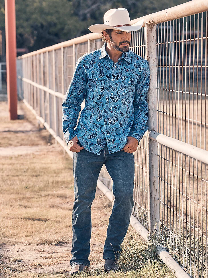 jean wrangler retro slim fit bootcut pour homme hayward