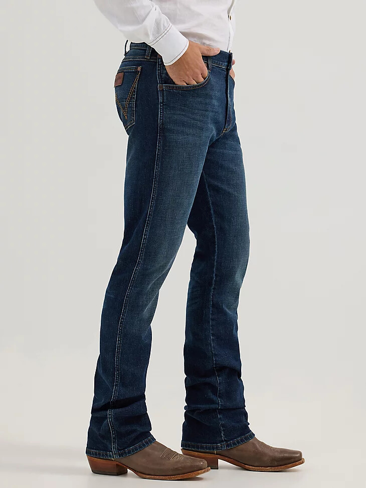 jean wrangler retro slim fit bootcut pour homme hayward