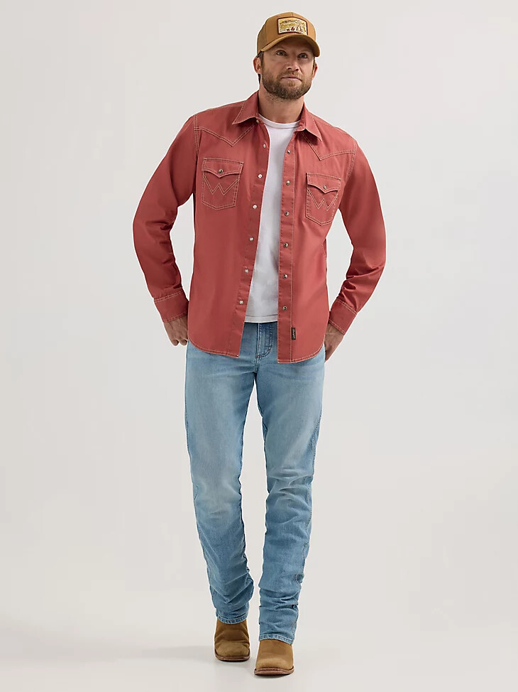 jean wrangler retro slim fit à jambe droite pour homme mendenhall