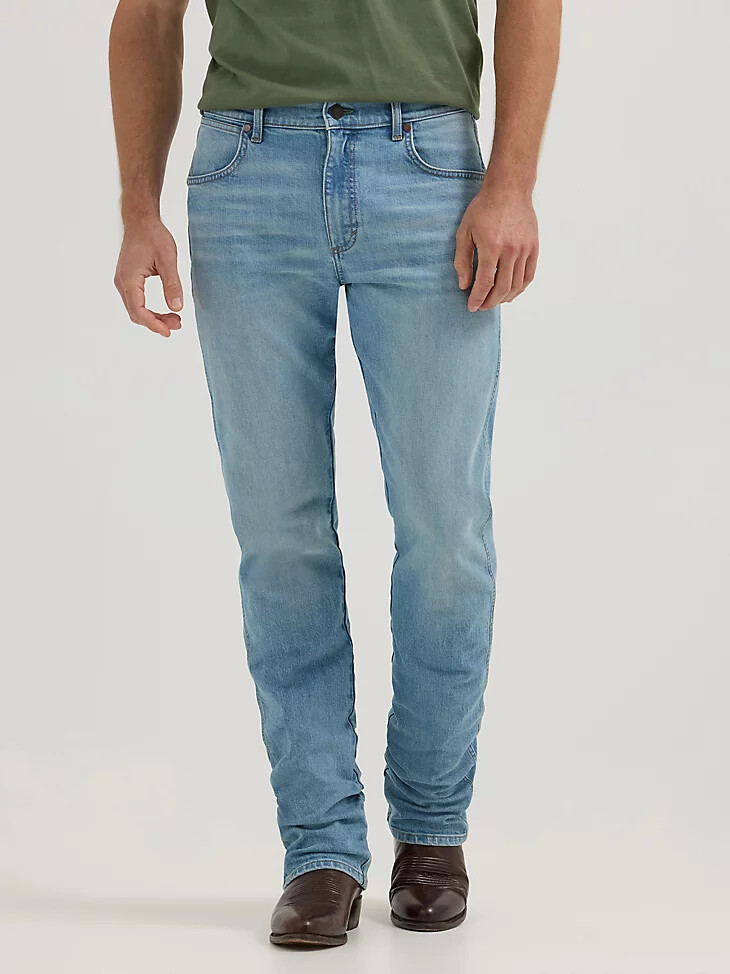 jean wrangler retro slim fit à jambe droite pour homme mendenhall