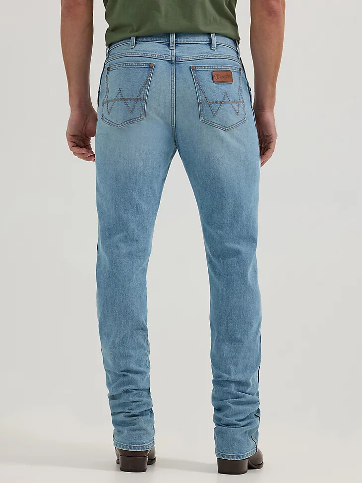 jean wrangler retro slim fit à jambe droite pour homme mendenhall