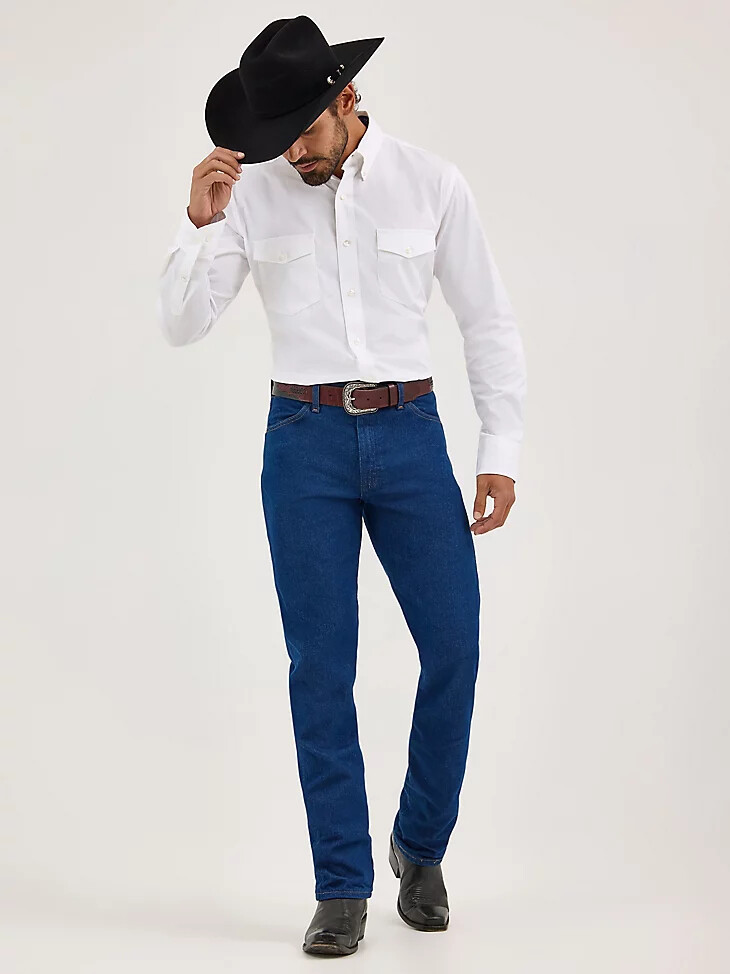 jean wrangler cowboy cut original fit prélavé indigo