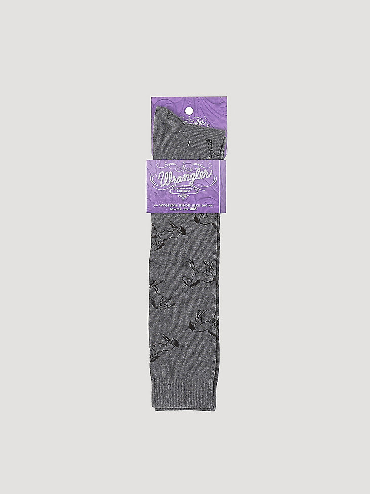 chaussettes botte de cheval pour femmes couleur anthracite