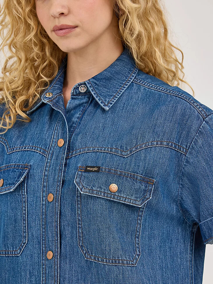robe en jean carrée pour femme carolina