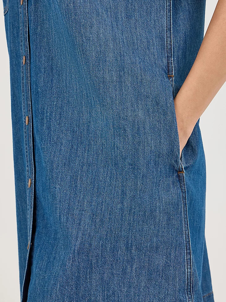 robe en jean carrée pour femme carolina