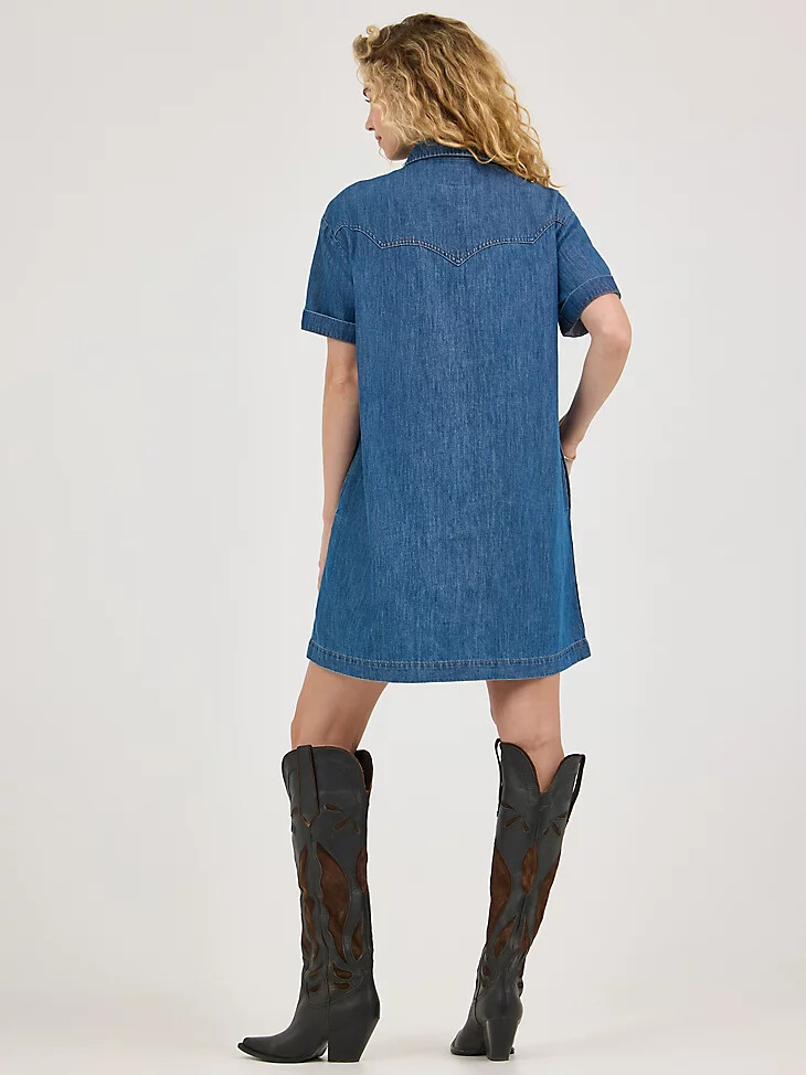 robe en jean carrée pour femme carolina