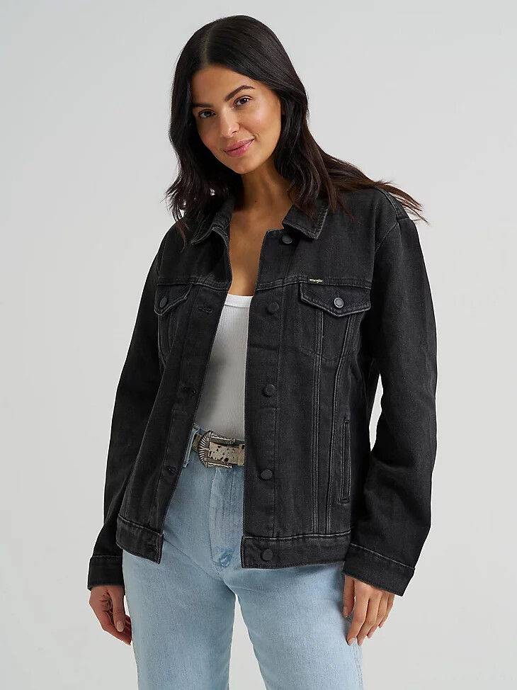 veste wrangler memory maker pour femme en carbone
