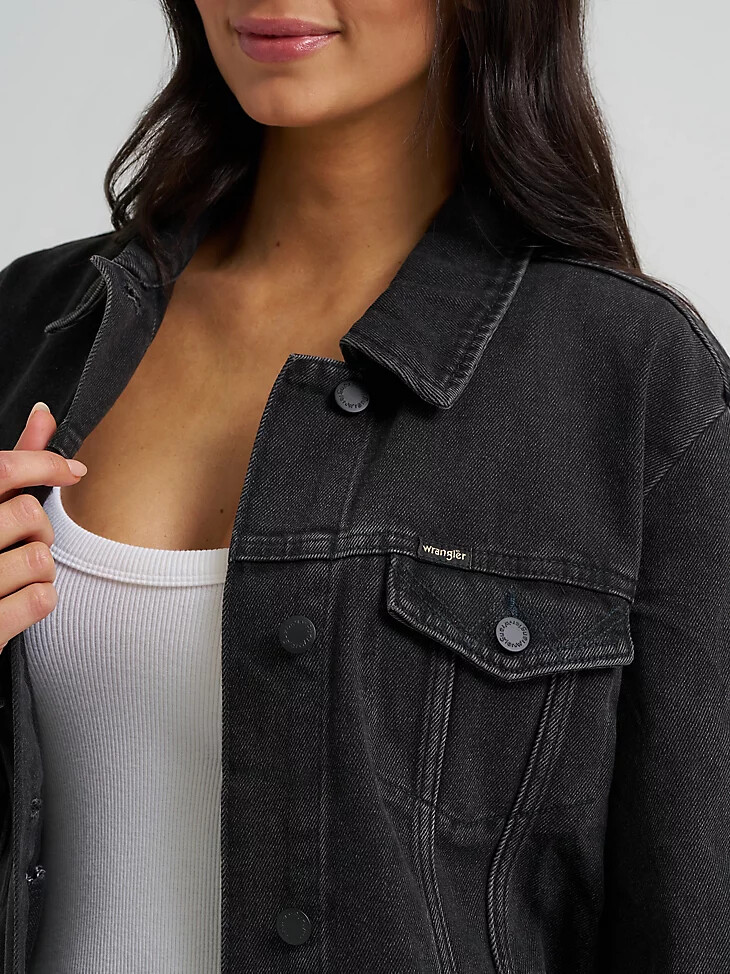 veste wrangler memory maker pour femme en carbone