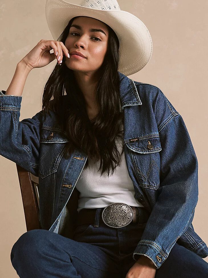 veste en jean girlfriend pour femme couleur jonquille