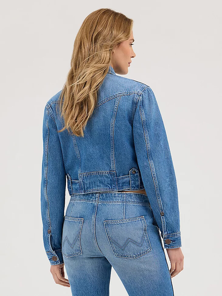 veste de moto en jean pour femme
