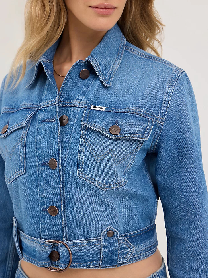 veste de moto en jean pour femme