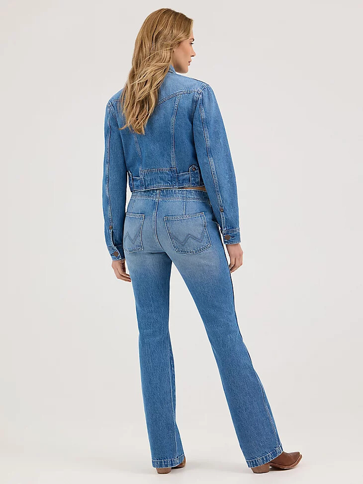 veste de moto en jean pour femme