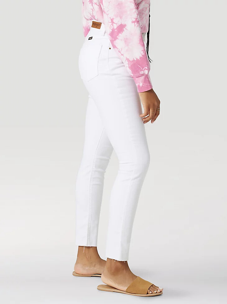 jean skinny brite tech unforgettable pour femme blanc éclatant