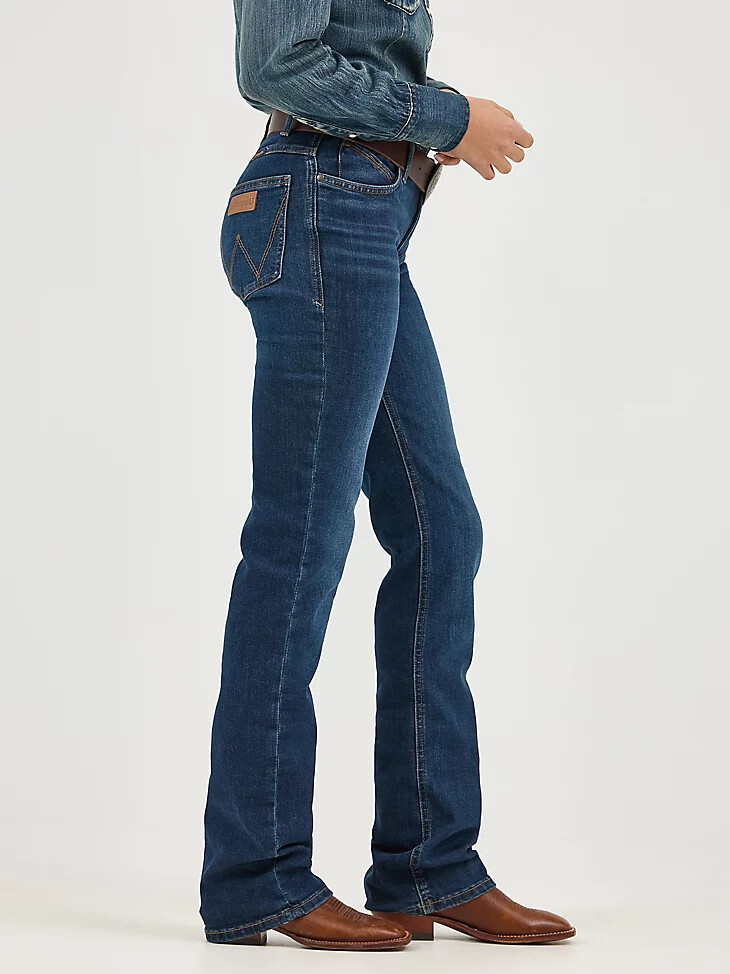 jean wrangler ultimate riding pour femme willow coupe bootcut taille mi-haute traci