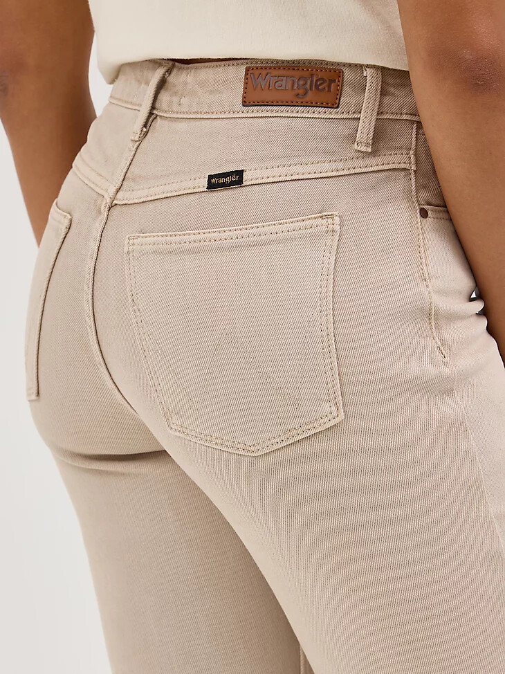 jean wrangler taille haute à jambes droites athena pour femme