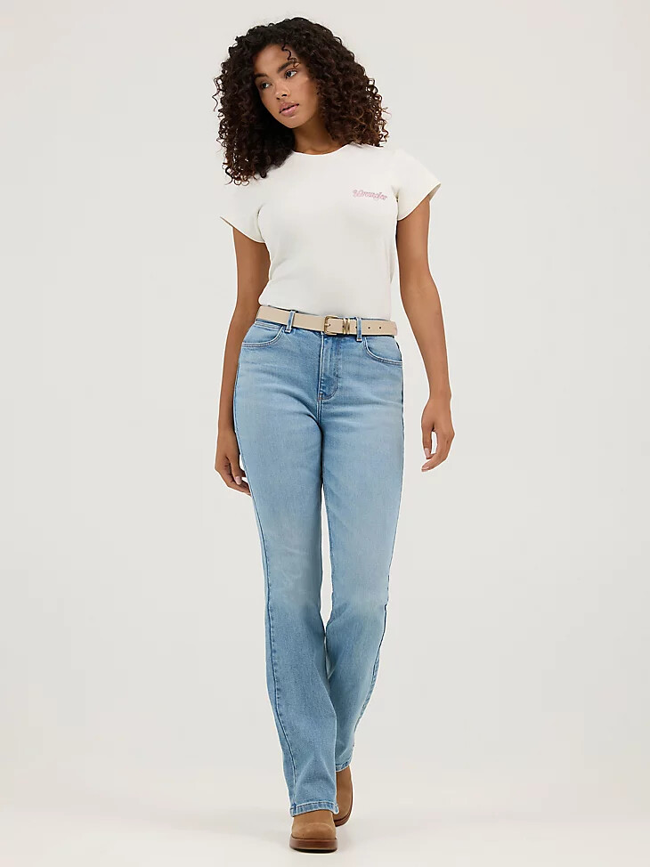 jean bootcut taille haute pour femme dune