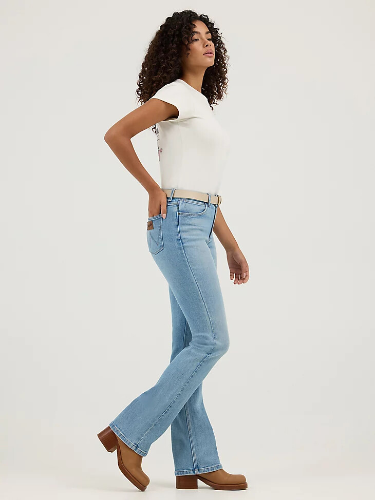 jean bootcut taille haute pour femme dune