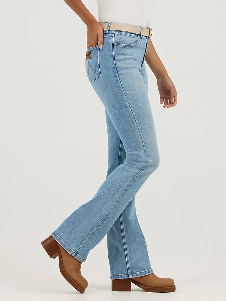 jean bootcut taille haute pour femme dune