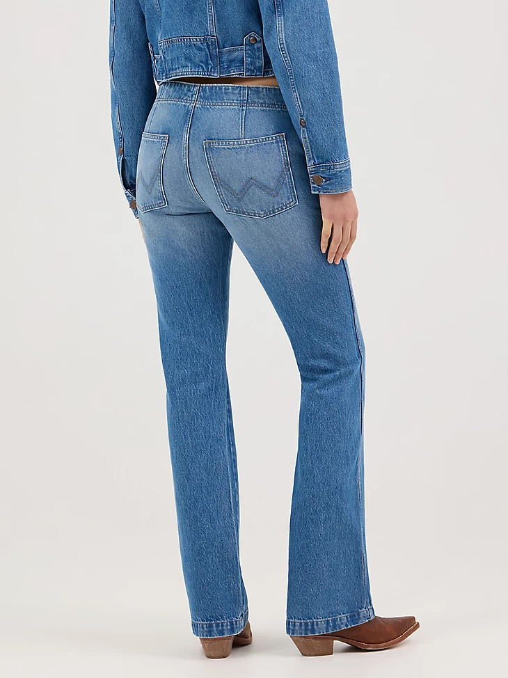 jean bootcut à nouer sur le devant pour femme