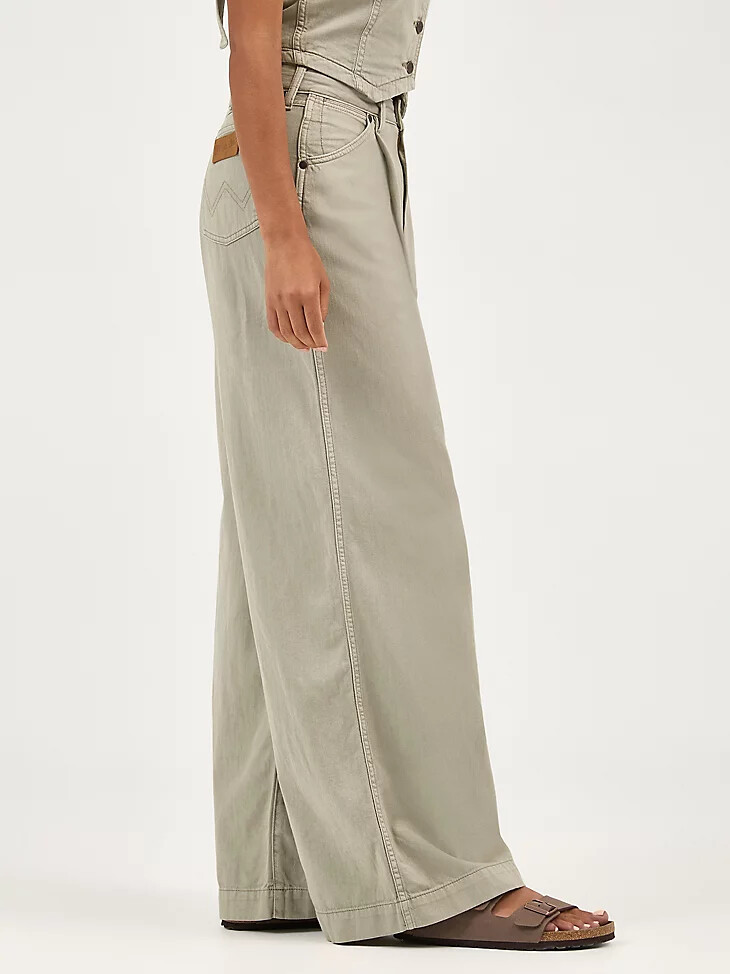 pantalon plissé pour femme