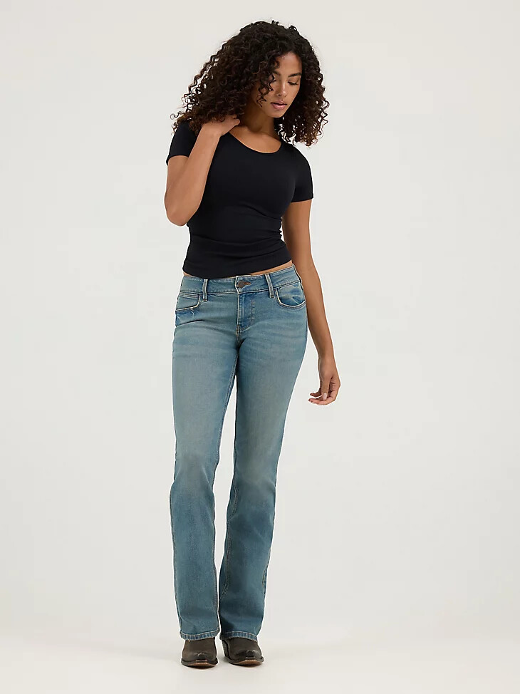 jean bootcut taille basse jasper pour femme
