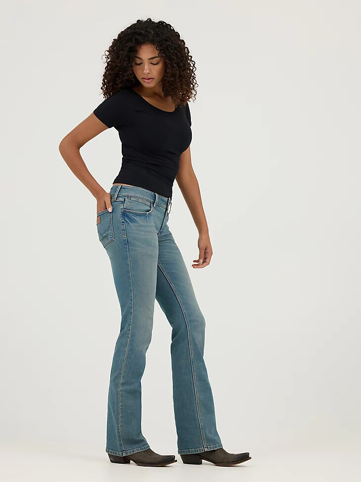 jean bootcut taille basse jasper pour femme