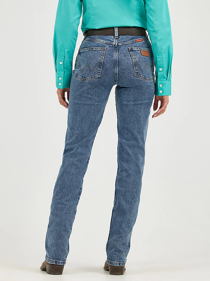 jean wrangler cowboy cut slim fit stretch pour femme délavé à la pierre