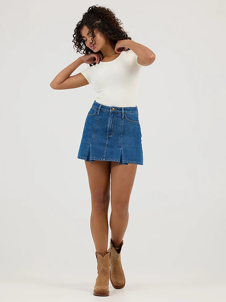 jupe plissée mini pour femme carolina
