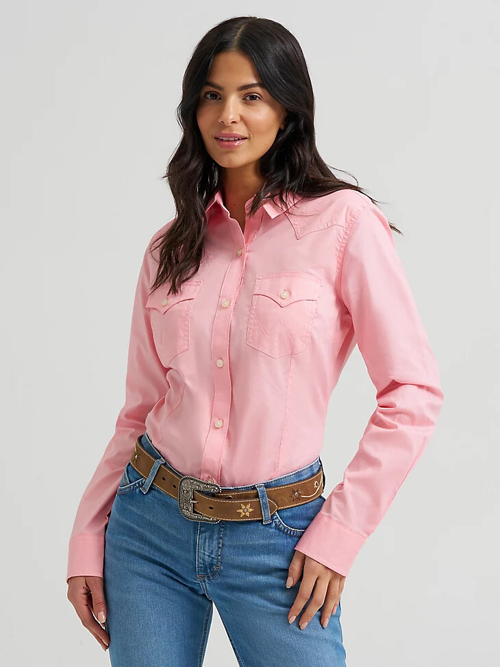 chemise western wrangler pour femme motif pivoine