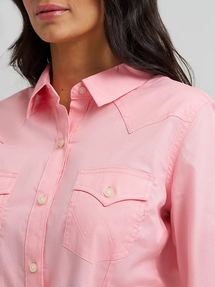 chemise western wrangler pour femme motif pivoine