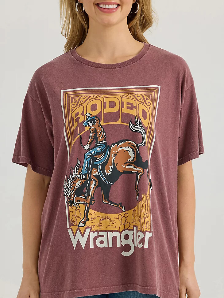 t-shirt oversize à imprimé délavé pour femme couleur gingembre sauvage