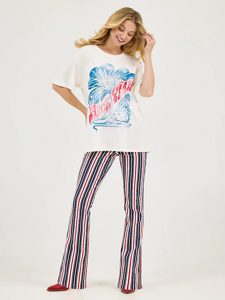 t-shirt oversize wrangler x lainey wilson heck yeah