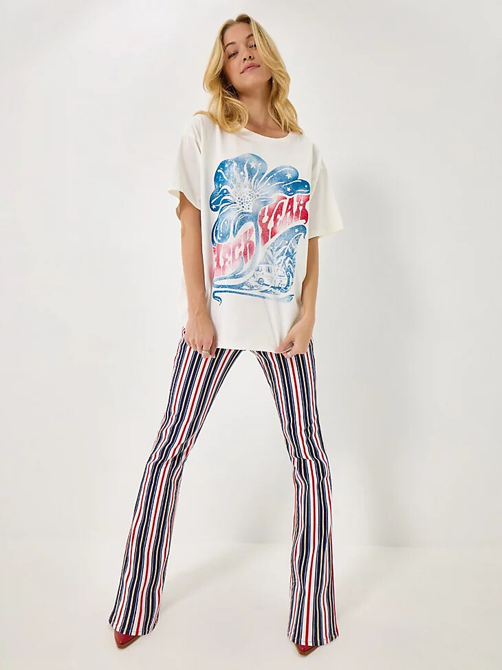 t-shirt oversize wrangler x lainey wilson heck yeah