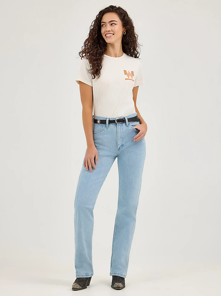 t-shirt femme wrangler x whataburger marshmallow