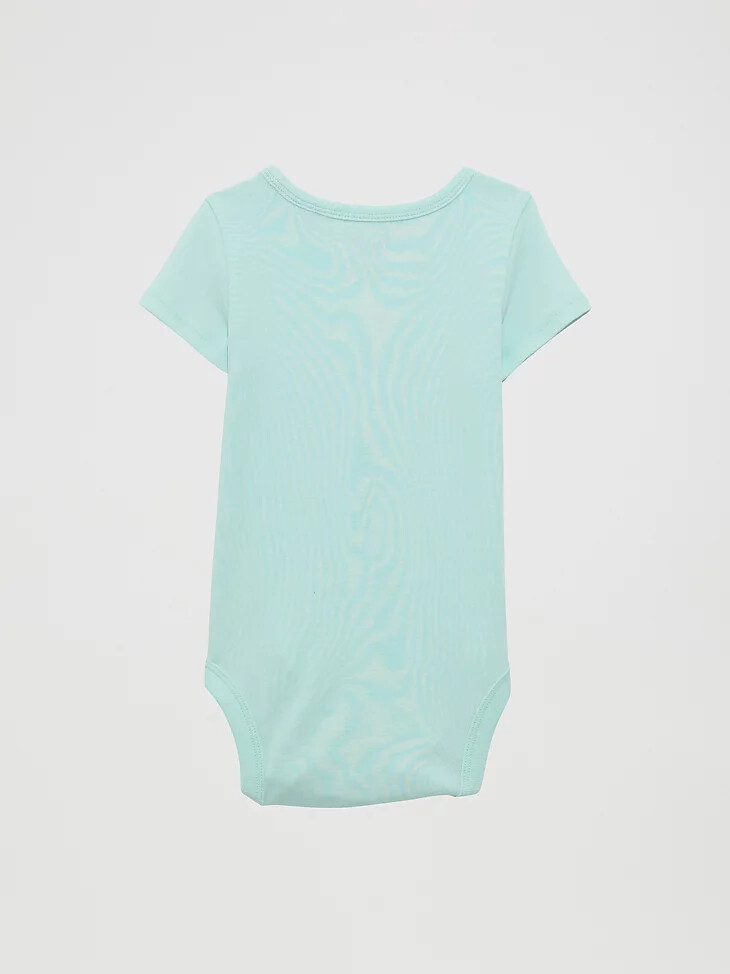 body en maille à motif western pour bébé fille couleur sarcelle