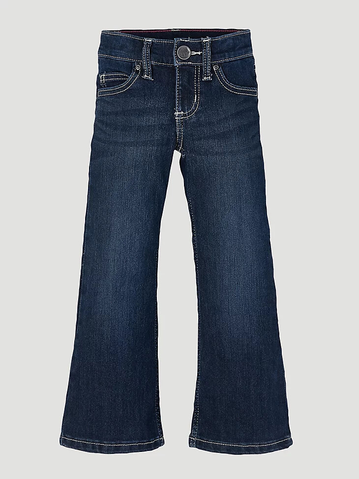 jean wrangler retro bootcut pour fille 4-18 bleu foncé