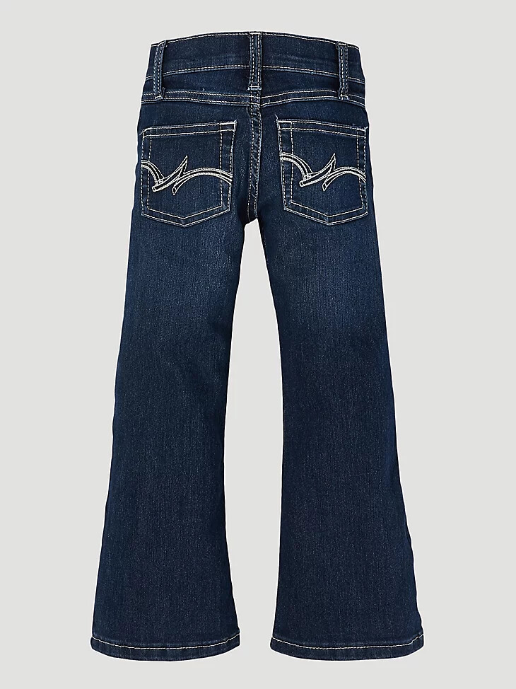 jean wrangler retro bootcut pour fille 4-18 bleu foncé