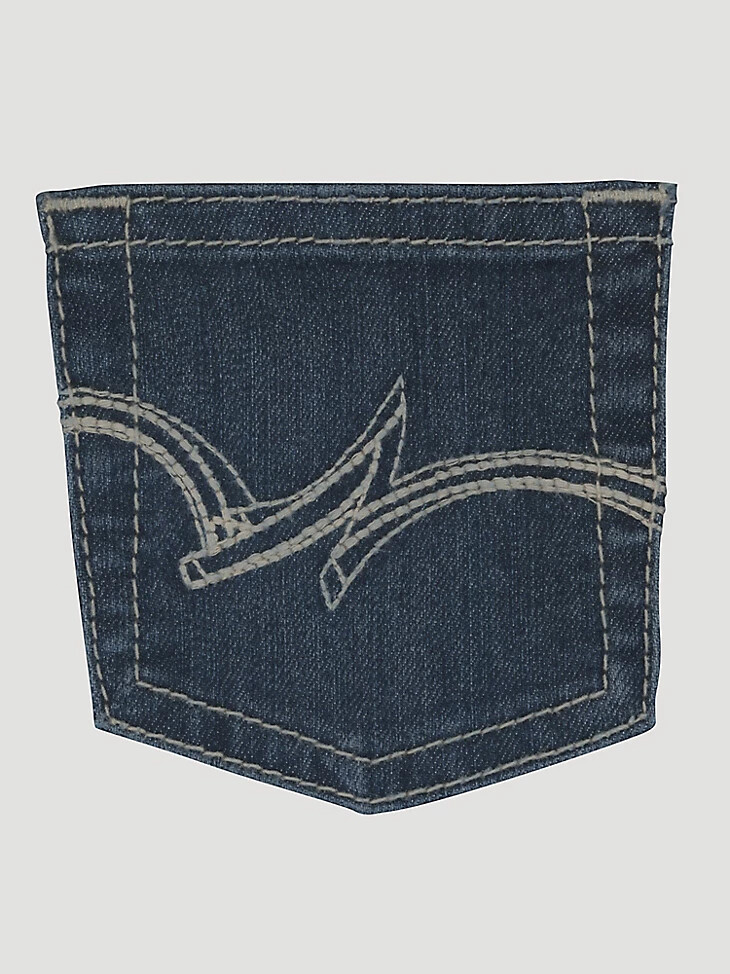 jean wrangler retro bootcut pour fille 4-18 bleu foncé