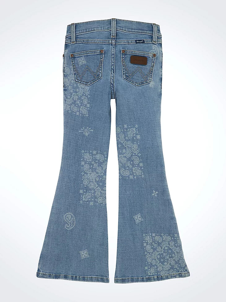 jean évasé bandana wrangler pour fille melody