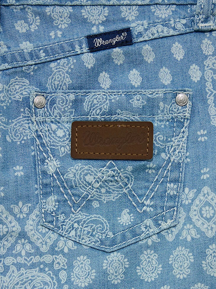 jupe en jean bandana wrangler pour fille elaina