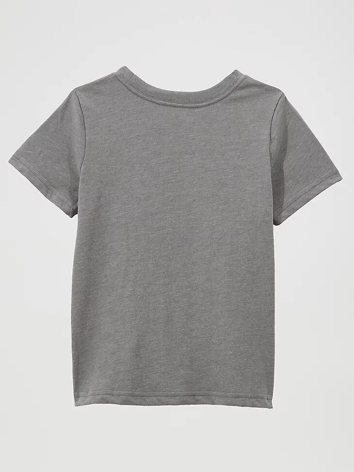 t-shirt graphique avec logo pour petite fille couleur étain