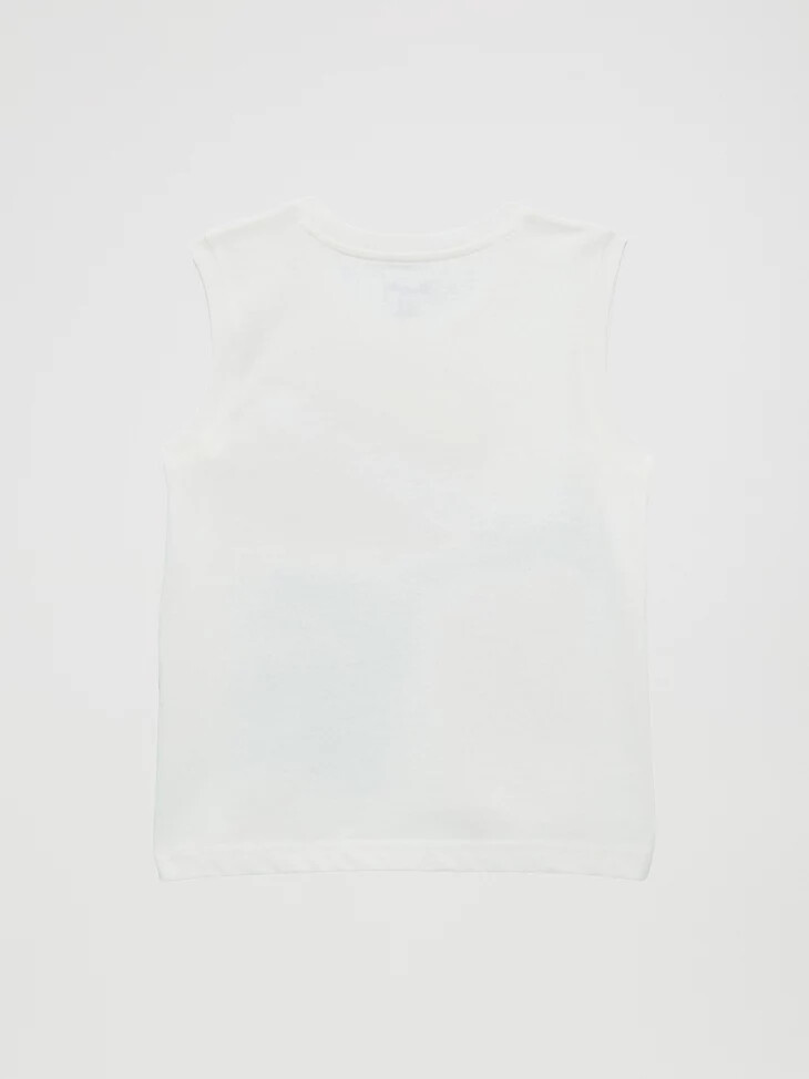 débardeur blanc à motif western pour fille