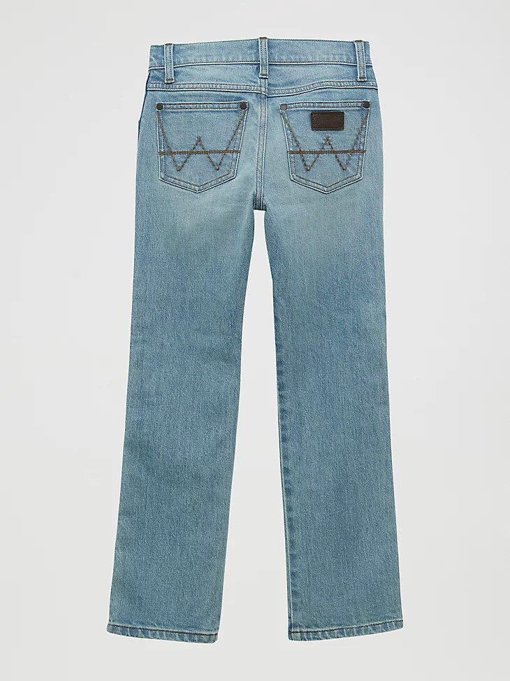 jean droit slim wrangler retro pour garçon 4-20 mendenhall