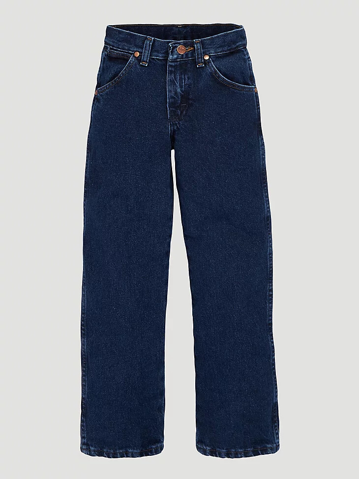 jean wrangler cowboy cut original fit pour petit garçon indigo foncé