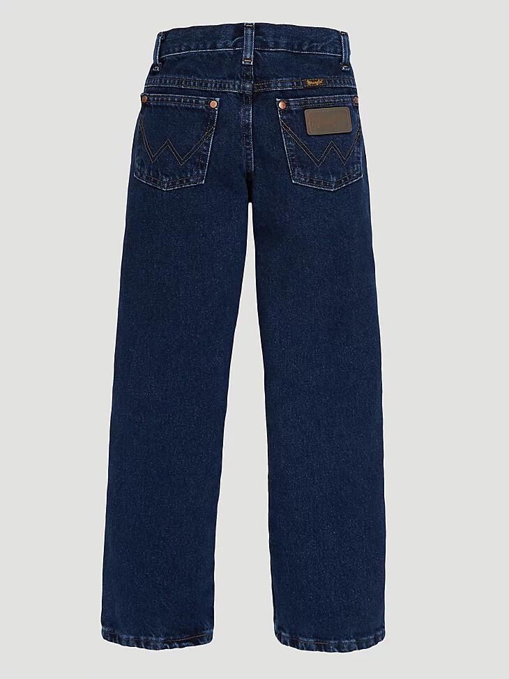 jean wrangler cowboy cut original fit pour petit garçon indigo foncé