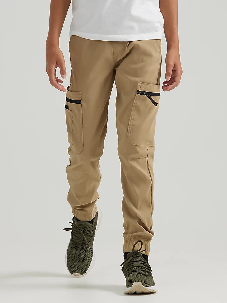 wrangler atg pantalon de jogging transit pour garçon kelp