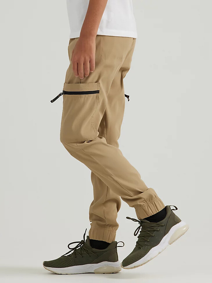wrangler atg pantalon de jogging transit pour garçon kelp
