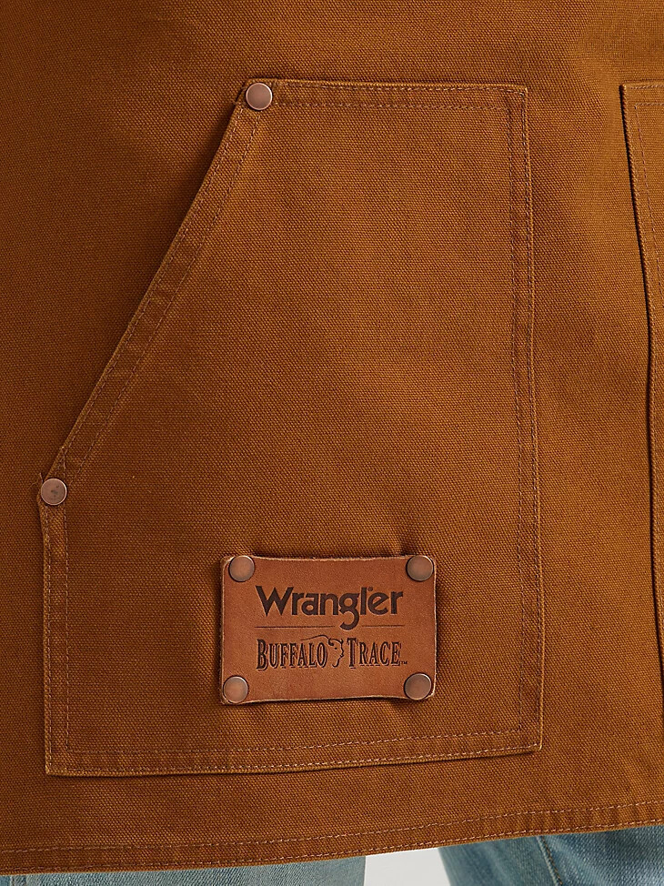 tablier wrangler x buffalo trace kilderkin en peau de buffle