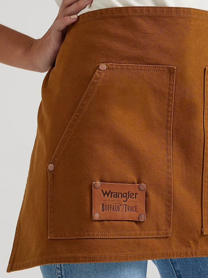 tablier wrangler x buffalo trace kilderkin en peau de buffle
