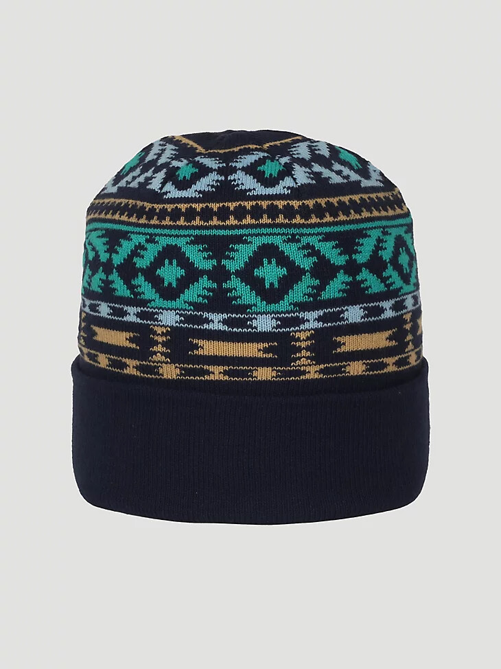 bonnet homme imprimé sud-ouest bleu marineturquoise